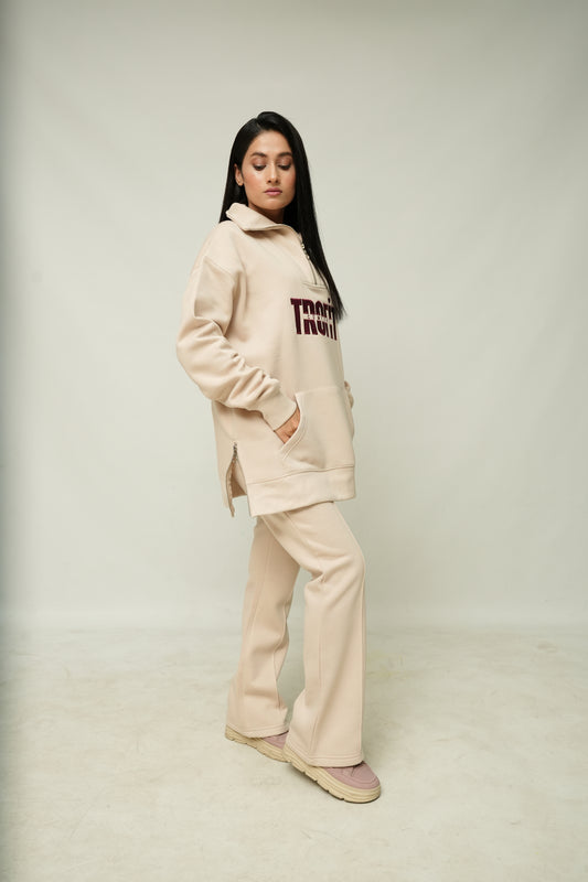 Chándal color arena beige